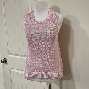 Banana Republic Soft Pink Linen Sweater